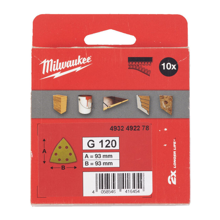 MILWAUKEE Delta Schuurpapier HP 93x93/6