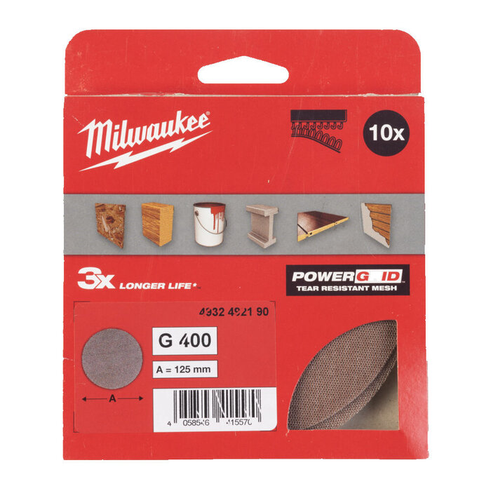 MILWAUKEE Schuurgaas Ø125mm voor excentrische schuurmachines