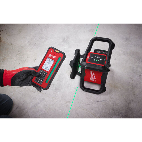 MILWAUKEE M18 RLOHVG300-501C 300 M GROENE HORIZONTALE VERTICALE ROTERENDE LASER MET ONE-KEY™