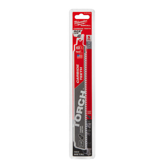 MILWAUKEE RECIPROZAAGBLAD HEAVY DUTY TORCH™ CARBIDE TANDEN
