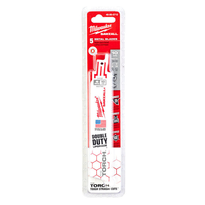 MILWAUKEE Reciprozaagblad Sawzall metaal Heavy Duty TORCH