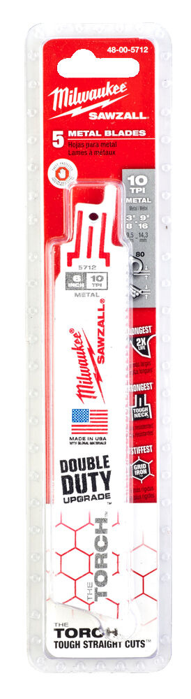 MILWAUKEE Reciprozaagblad Sawzall metaal Heavy Duty TORCH