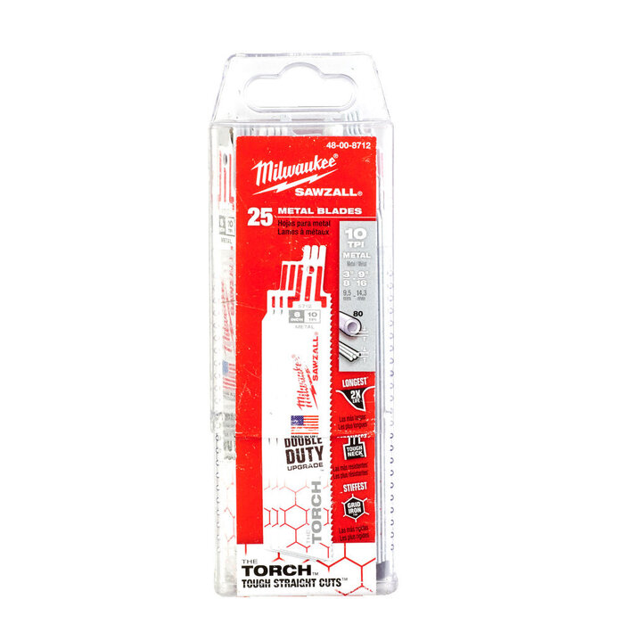 MILWAUKEE Reciprozaagblad Sawzall metaal Heavy Duty TORCH
