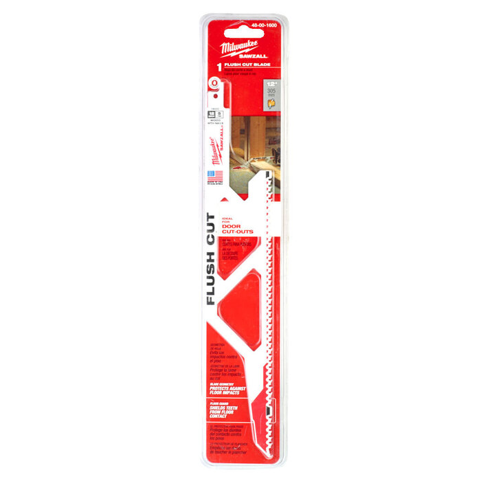 MILWAUKEE Reciprozaagblad Sawzall hout Flush Cut recht zagen 300 mm 5-Tpi