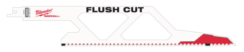MILWAUKEE Reciprozaagblad Sawzall hout Flush Cut recht zagen 300 mm 5-Tpi