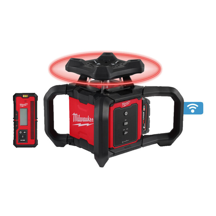 MILWAUKEE M18 RLOH600-201C600 M Horizontaal roterende laser met ONE-KEY