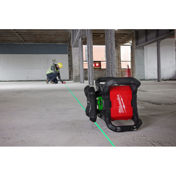 MILWAUKEE M18 RLOHVG300-501C ONE-KEY, Rotary Laser, Green, Horizontal/Vertical, 300 meter