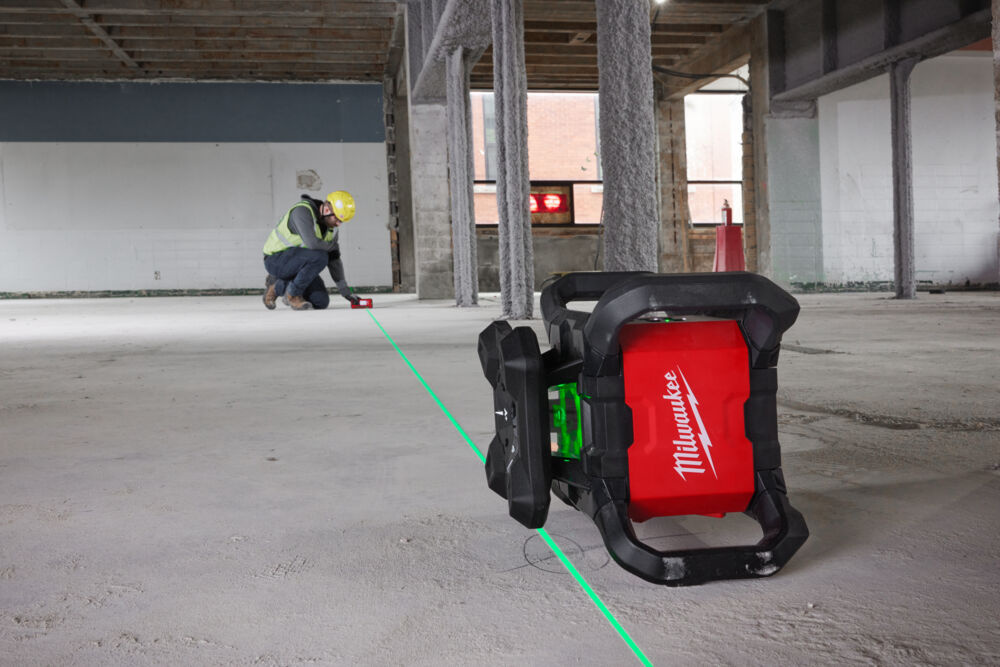MILWAUKEE M18 RLOHVG300-501C ONE-KEY, Rotary Laser, Green, Horizontal/Vertical, 300 meter