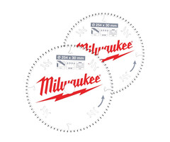 MILWAUKEE Cirkel.blad hout 254x30-2st