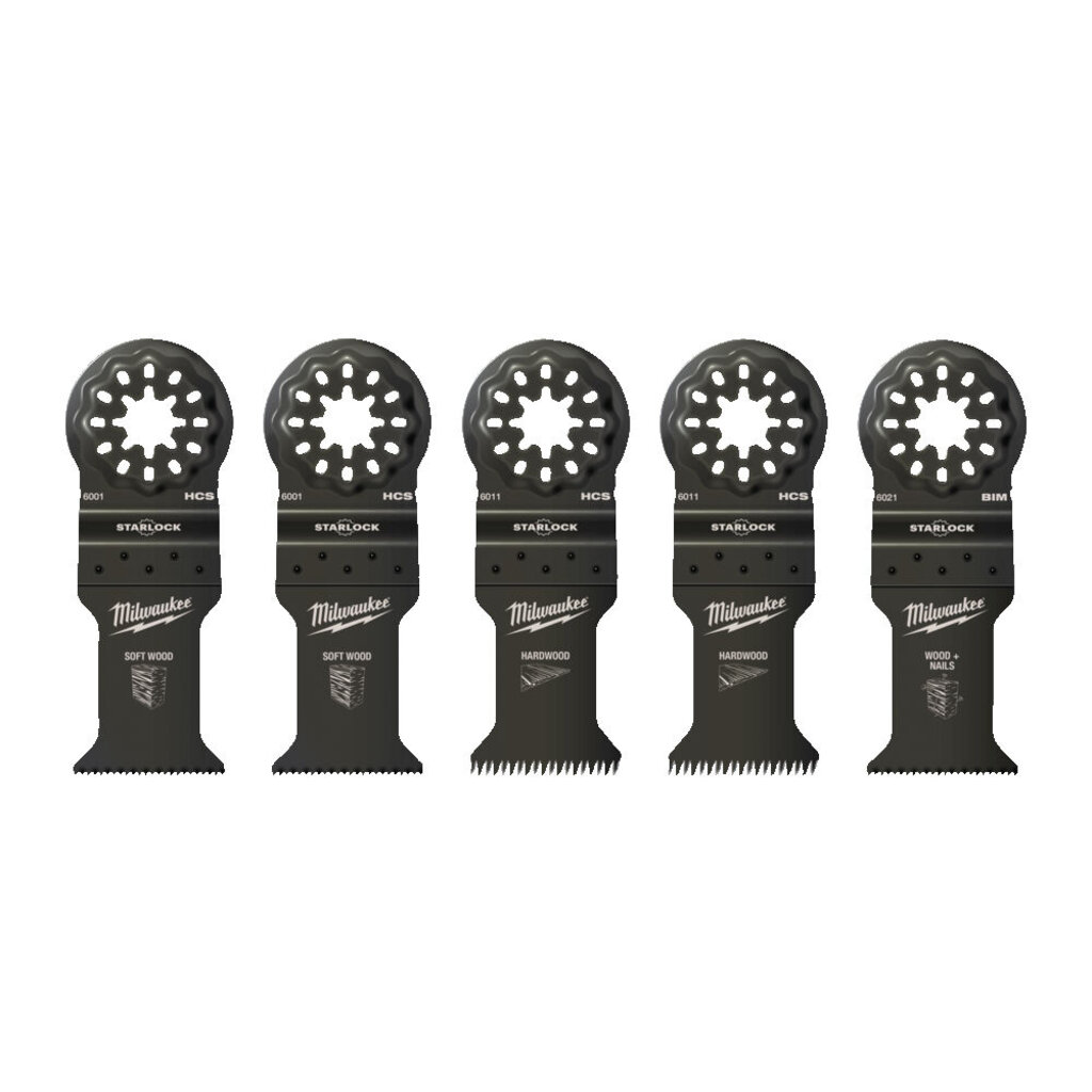 MILWAUKEE Multitool Starlock hout bladenset (5-delig)