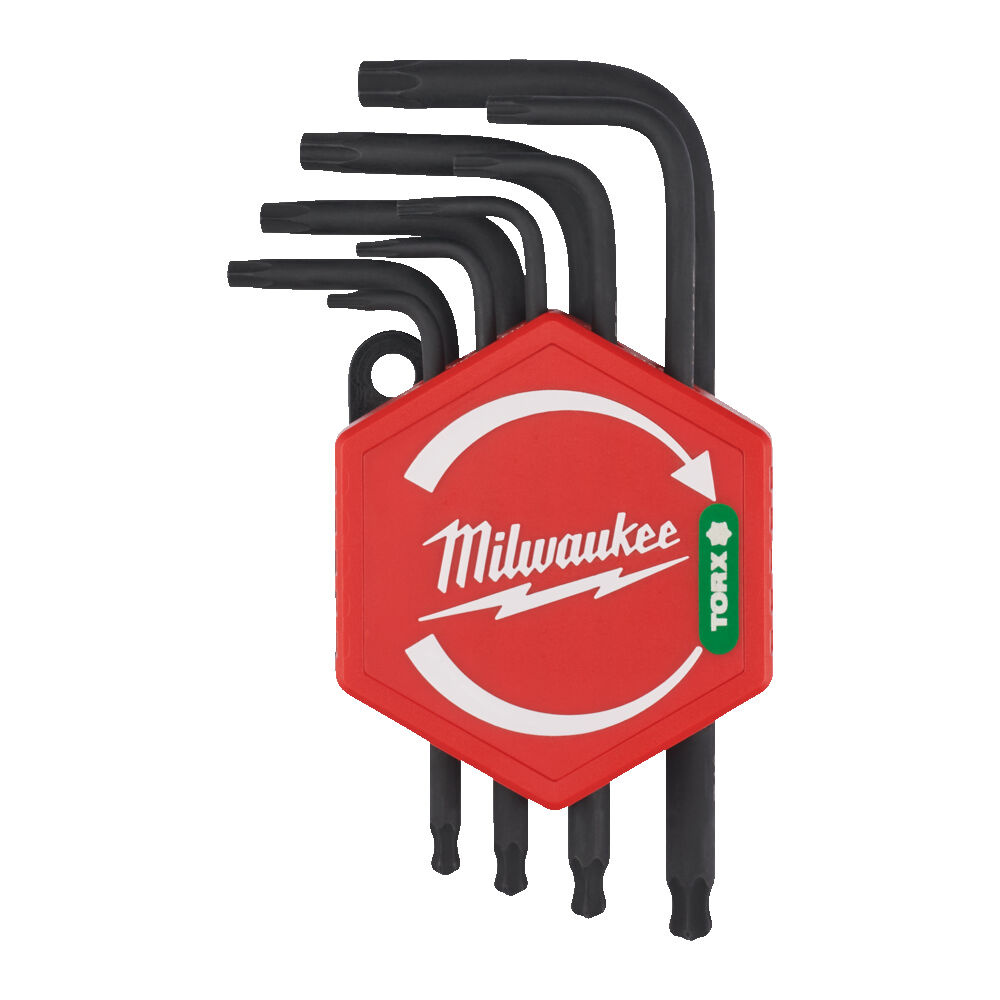 MILWAUKEE Compacte L-vormige Torx sleutelset (9-delig)