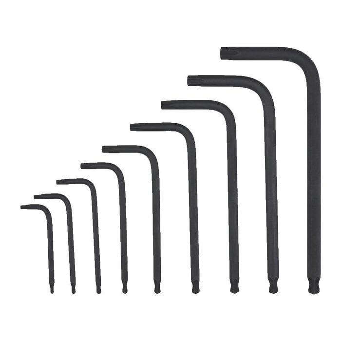 MILWAUKEE Compacte L-vormige Torx sleutelset (9-delig)
