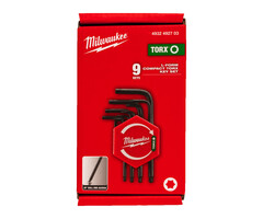 MILWAUKEE Compacte L-vormige Torx sleutelset (9-delig)