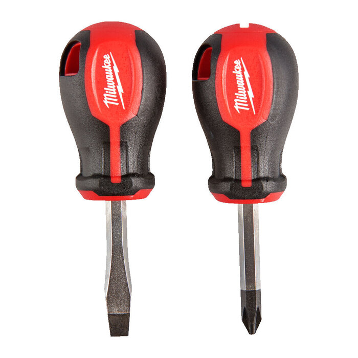 MILWAUKEE Schroevendraaierset Tri-lobe Stubby SL/PZ (2-delig)