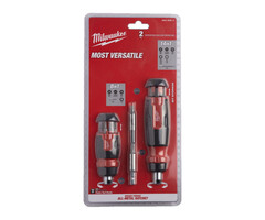 MILWAUKEE Schroevendraaierset multi-Bit 2 in 1 (2-delig)