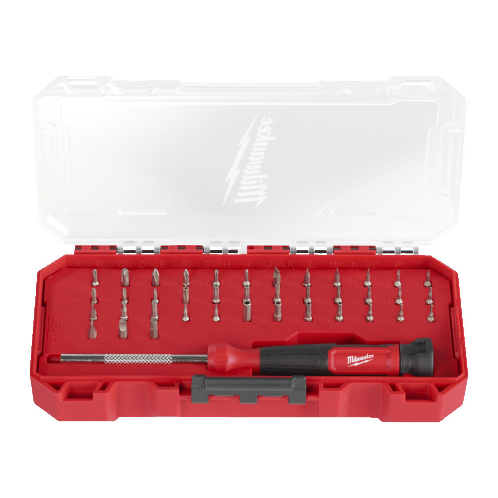 MILWAUKEE Schroevendraaier 39 in 1 multi-Bit precisie in PACKOUT Ready box