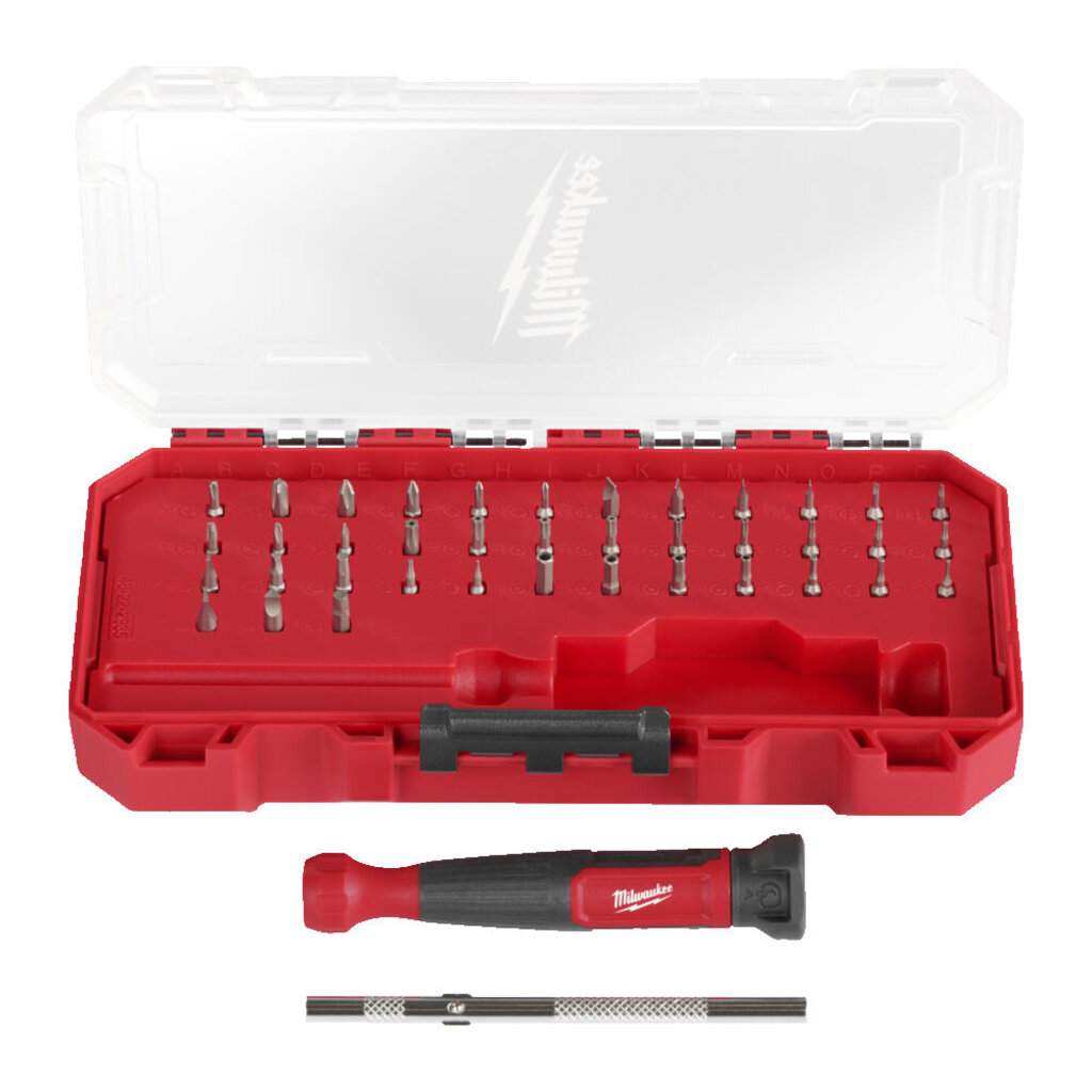 MILWAUKEE Schroevendraaier 39 in 1 multi-Bit precisie in PACKOUT Ready box