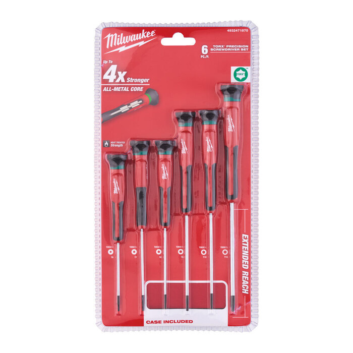 MILWAUKEE Schroevendraaierset Precisie Torx (6-delig)