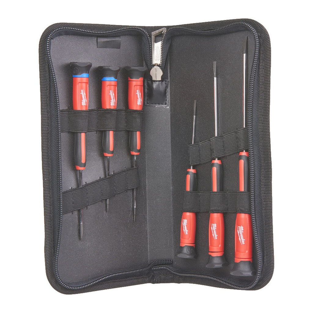 MILWAUKEE Schroevendraaierset Precisie SL/PH (6-delig)