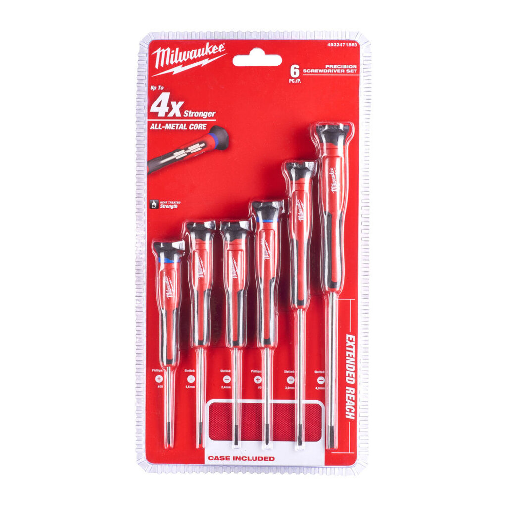 MILWAUKEE Schroevendraaierset Precisie SL/PH (6-delig)