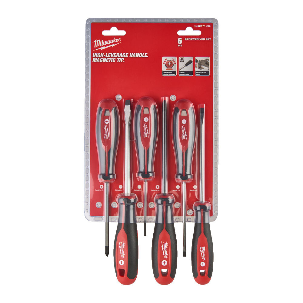 MILWAUKEE Schroevendraaierset 1 Tri-lobe SL/PZ (6-delig)