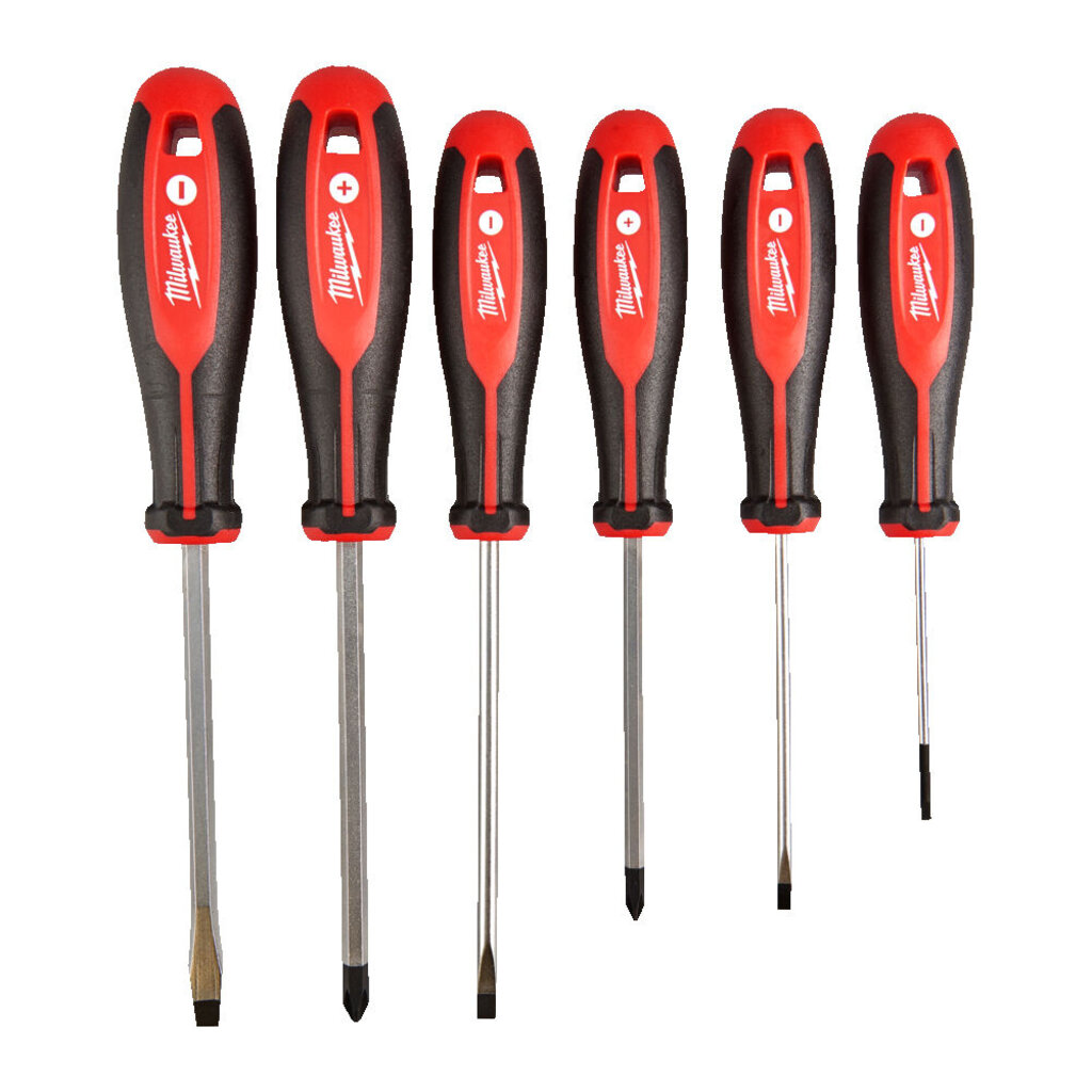 MILWAUKEE Schroevendraaierset 2 Tri-lobe SL/PZ (6-delig)
