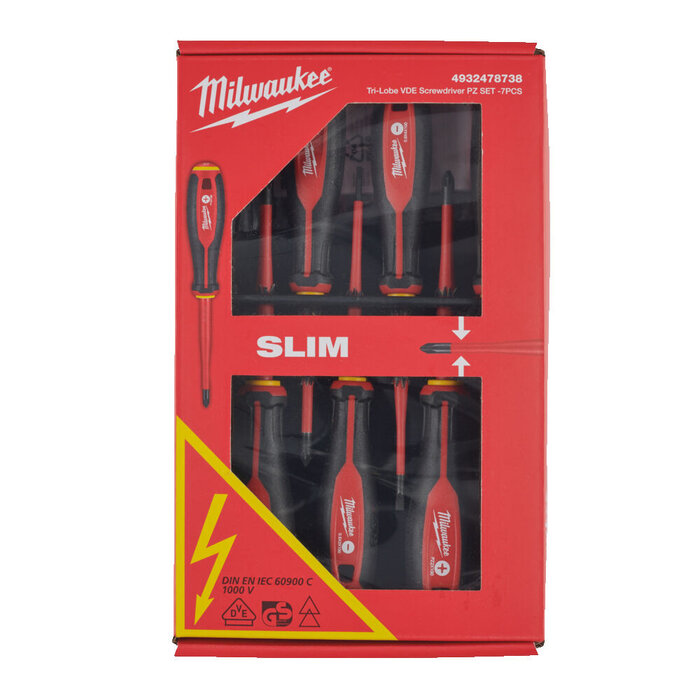 MILWAUKEE Tri-Lobe VDE schroevendraaiers set