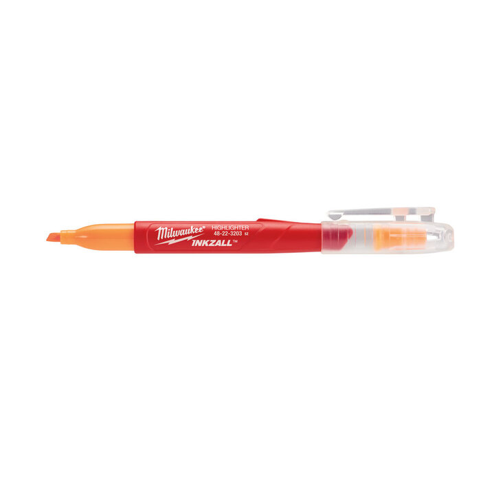 MILWAUKEE Marker INKZALL™ Beitel punt Fluo geel/roze/oranje/blauw/groen (blister 5 stuks)