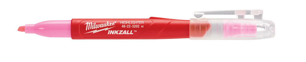 MILWAUKEE Marker INKZALL™ Beitel punt Fluo geel/roze/oranje/blauw/groen (blister 5 stuks)