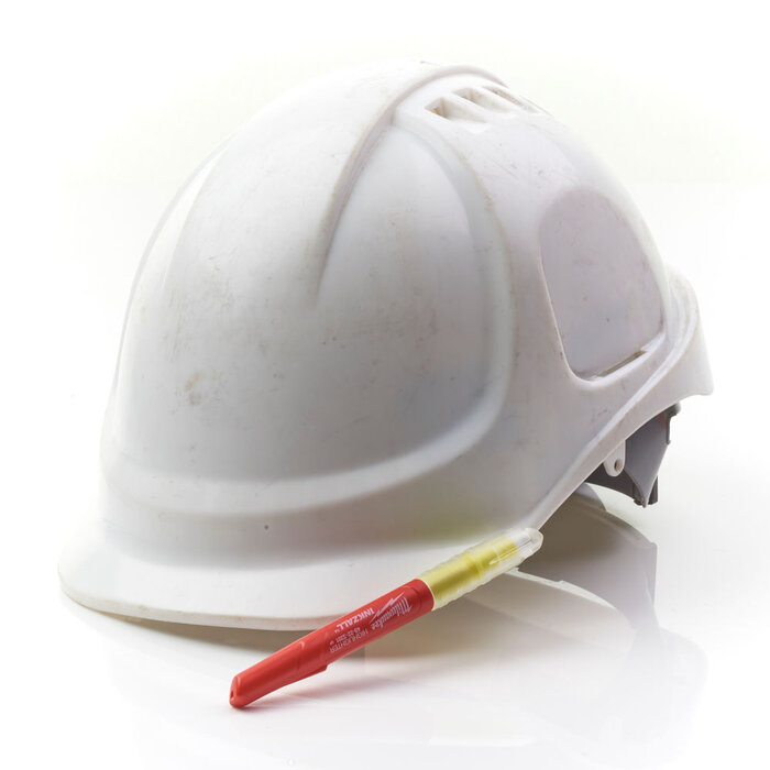 MILWAUKEE Marker INKZALL™ Beitel punt Fluo geel (blister 5 stuks)