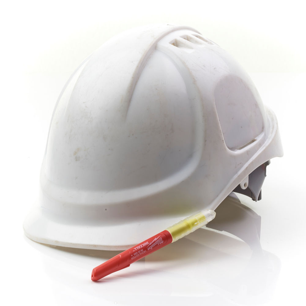 MILWAUKEE Marker INKZALL™ Beitel punt Fluo geel (blister 5 stuks)