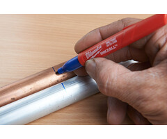 MILWAUKEE Marker INKZALL™ Fijne punt 1,0 mm zwart/rood/blauw/groen (blister 4 stuks)