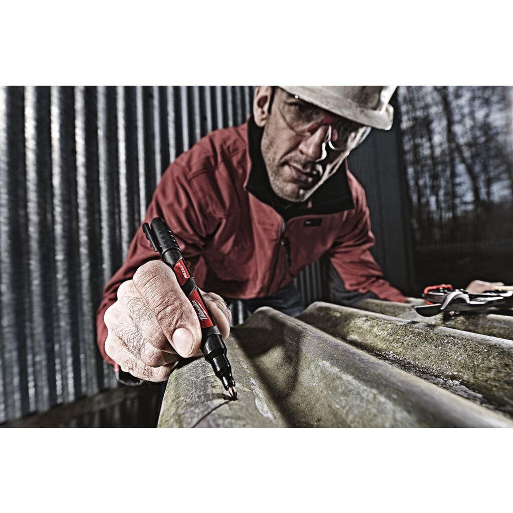 MILWAUKEE Marker INKZALL™ Fijne punt 1,0 mm zwart incl. stylus (1 stuk)