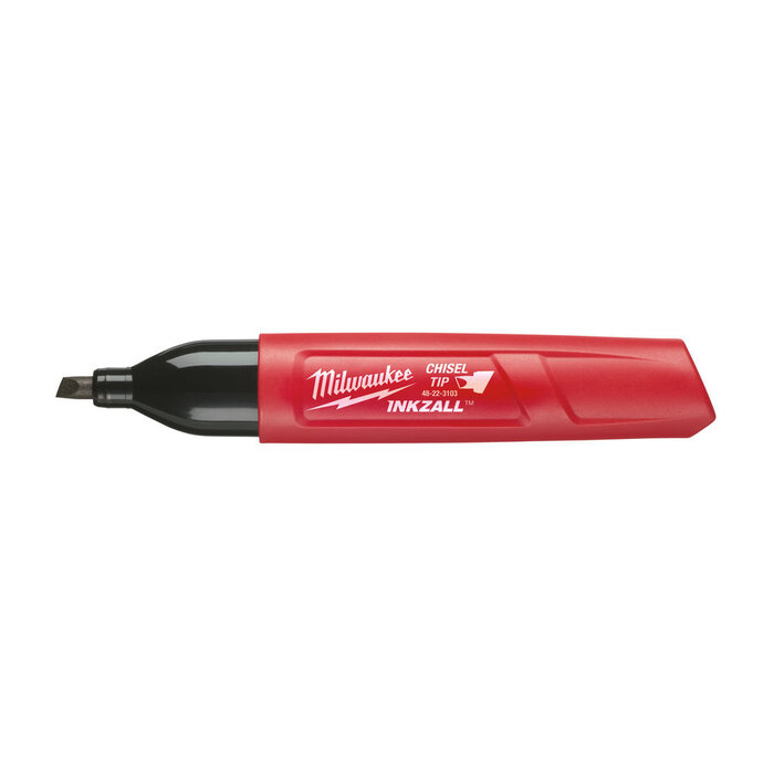 MILWAUKEE Marker INKZALL™ Beitel punt 4,8 mm zwart (1 stuk)