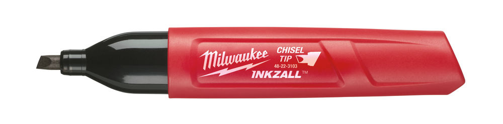 MILWAUKEE Marker INKZALL™ Beitel punt 4,8 mm zwart (1 stuk)