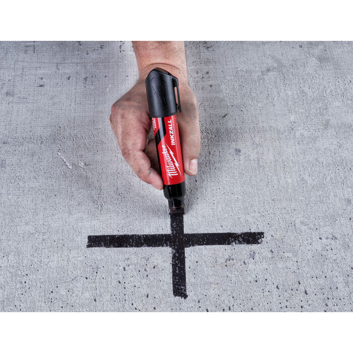 MILWAUKEE Marker INKZALL™ Beitel punt XL 14,5 mm zwart (1 stuk)