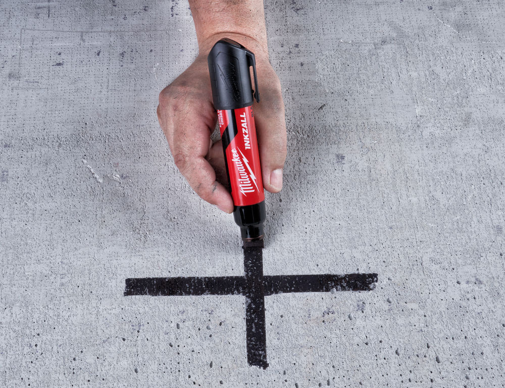 MILWAUKEE Marker INKZALL™ Beitel punt XL 14,5 mm zwart (1 stuk)