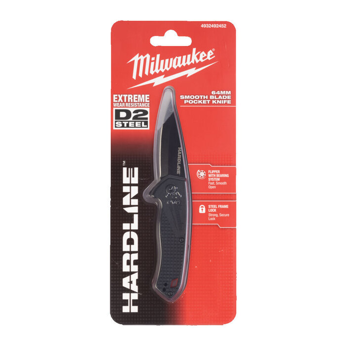 MILWAUKEE HARDLINE™ zakmes 64 mm - glad