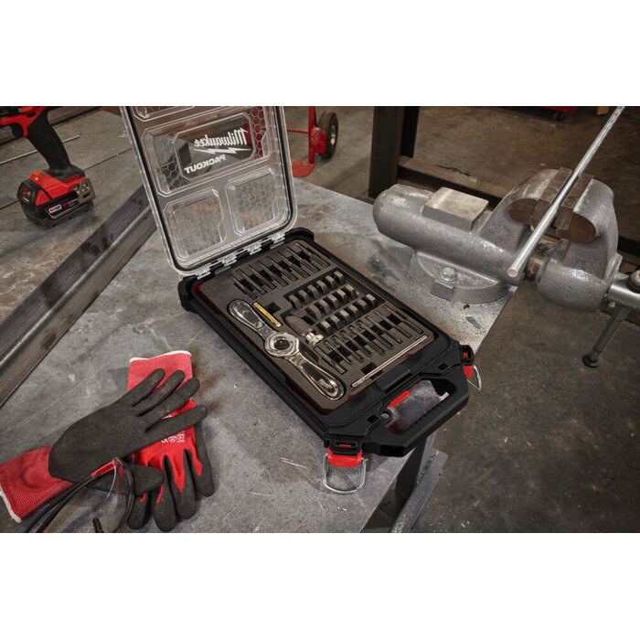 MILWAUKEE Tap- en snijset met Hex-LOK™ 2-in-1 hendel (38-delig)