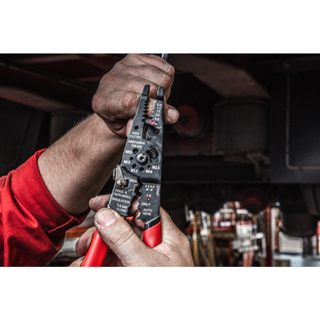 MILWAUKEE Multifunctionele draadstripper met krimper