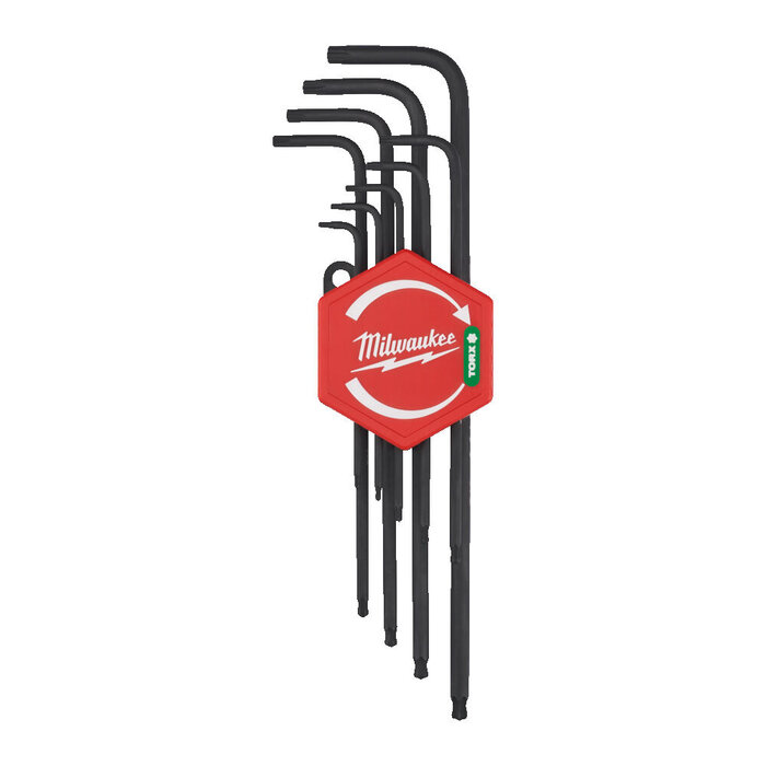 MILWAUKEE L vormige Torx sleutelset (9-delig)