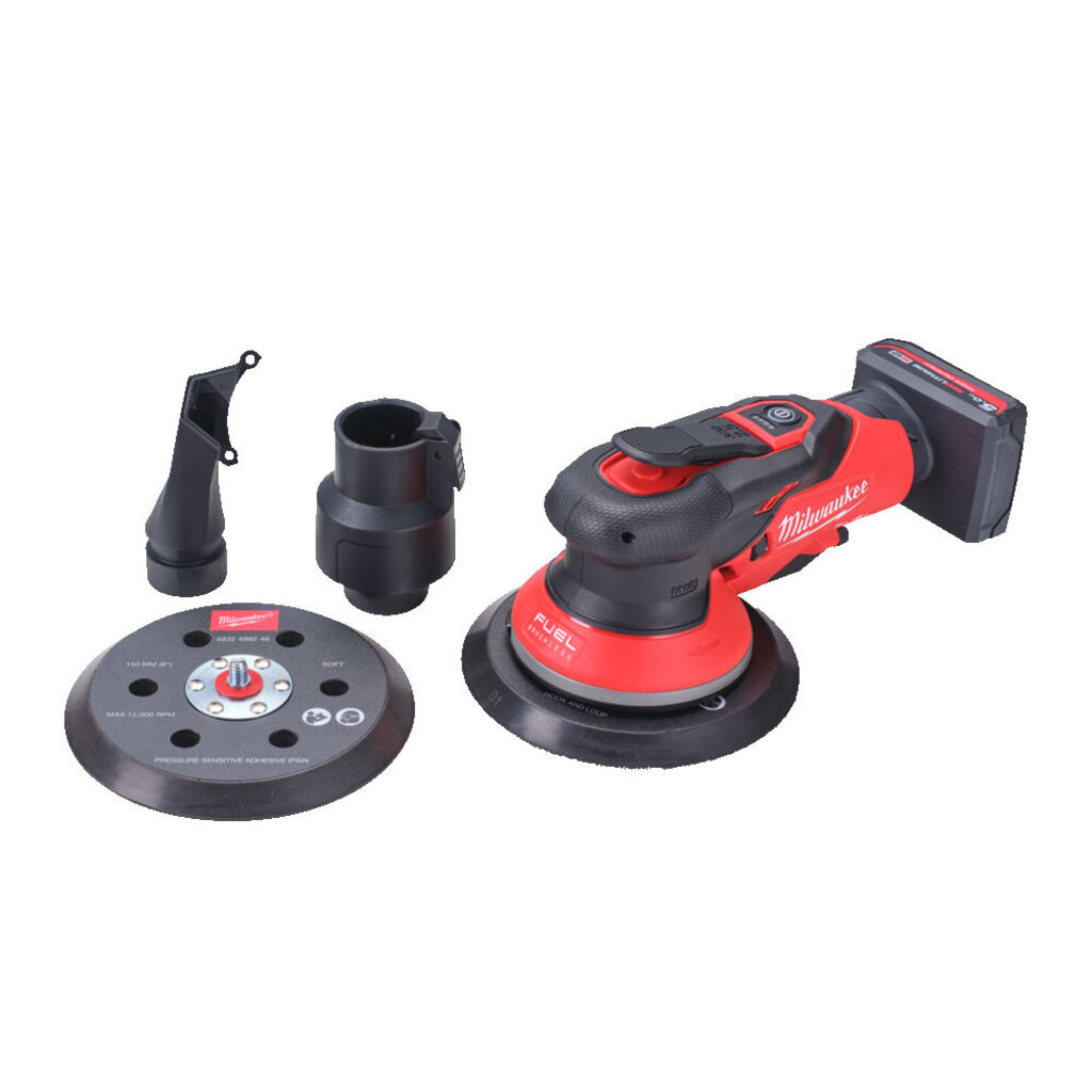 MILWAUKEE M12 FROS2.5 150mm Random Orbital Sander met 2,5mm rotatie