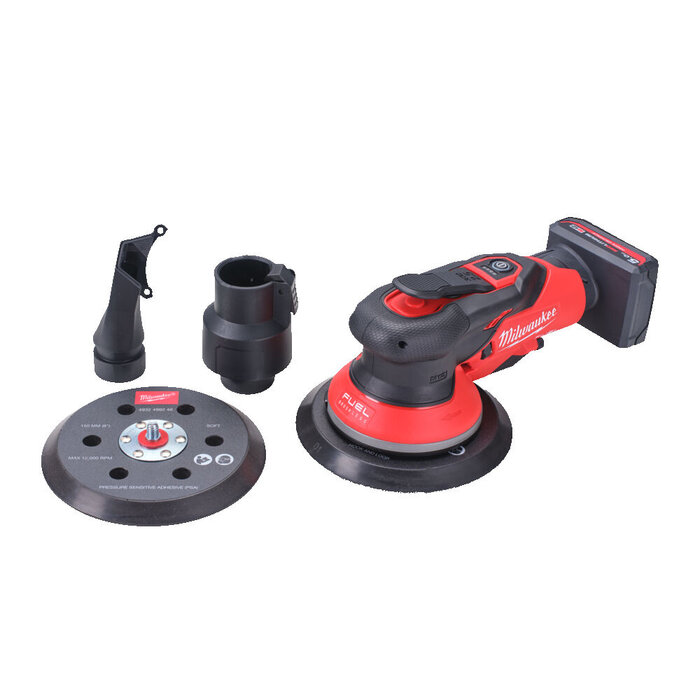 MILWAUKEE M12 FROS2.5 150mm Roterende schuurmachine met 2,5mm rotatie