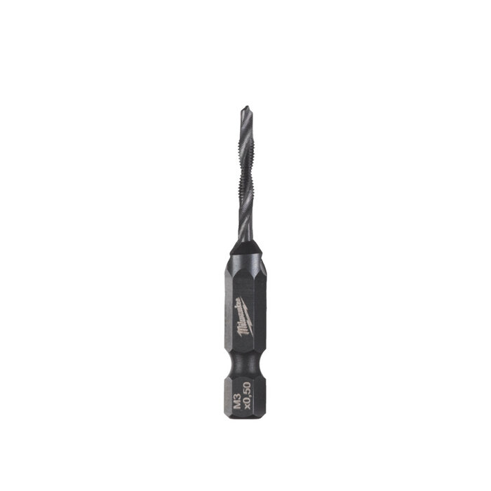 MILWAUKEE SHOCKWAVE 3-in-1 Draadtapper HEX HSS-G 6-delige Set in PACKOUT Ready box