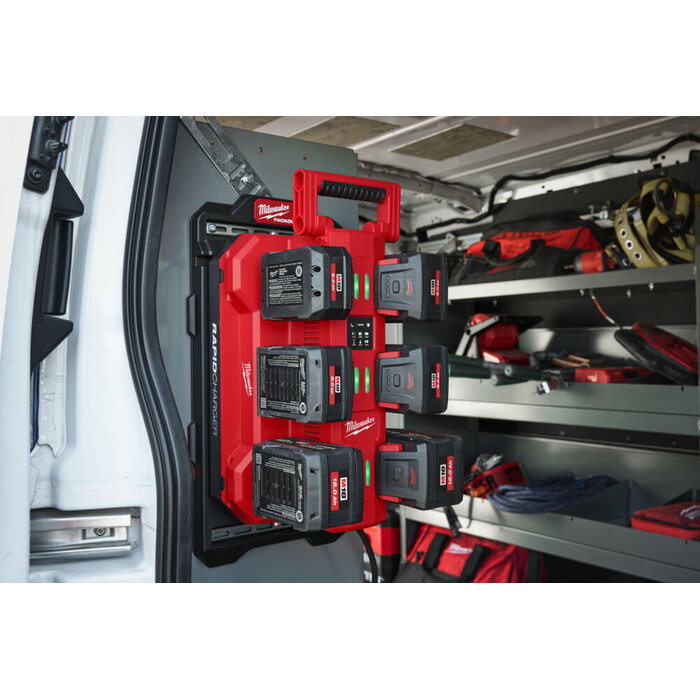 MILWAUKEE M18 MPC6 Mobiele Packout 6 Bay Snel Lader
