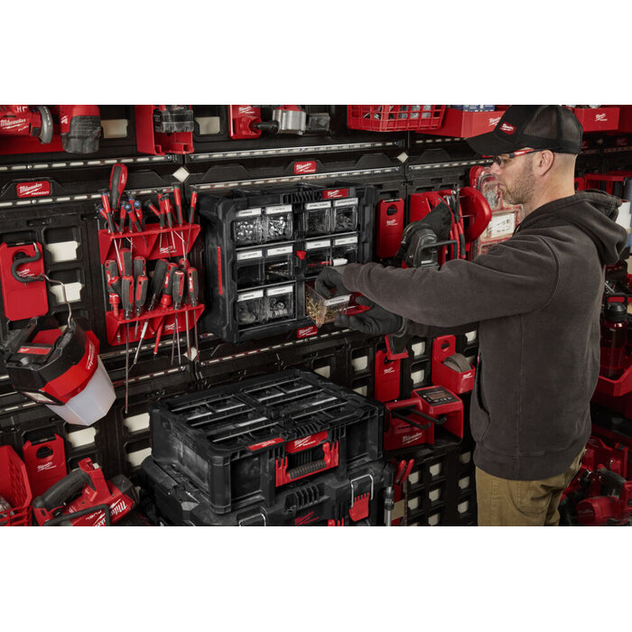 MILWAUKEE PACKOUT™ Hangende/staande organiser met bakjes