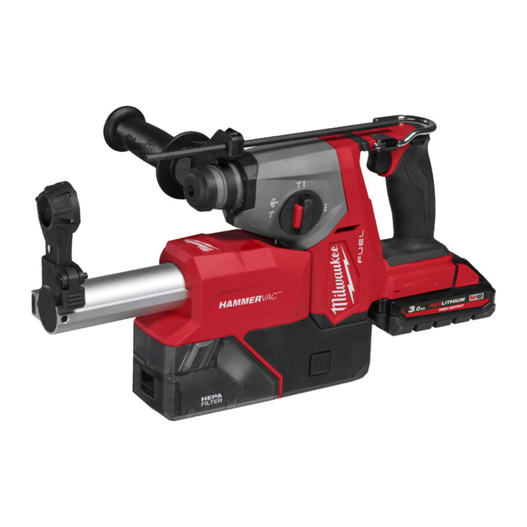 MILWAUKEE M18™ Fuel™ Compact 16mm SDS-plus hamer + speciale stofafzuiger - IN2