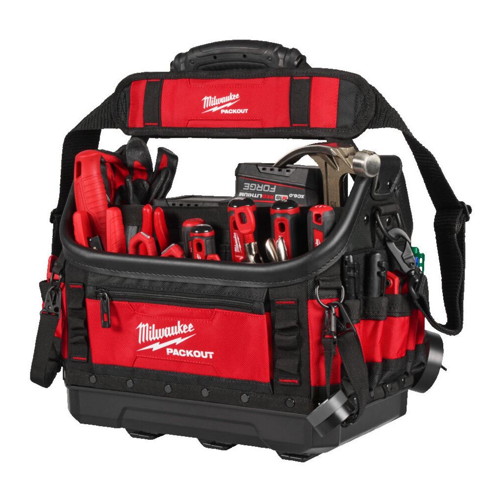 MILWAUKEE PACKOUT™ 38 cm Pro gereedschapstas open