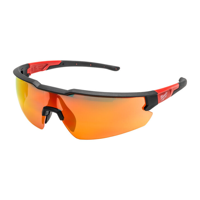 MILWAUKEE Veiligheidsbril Enhanced - Rood gespiegeld glas