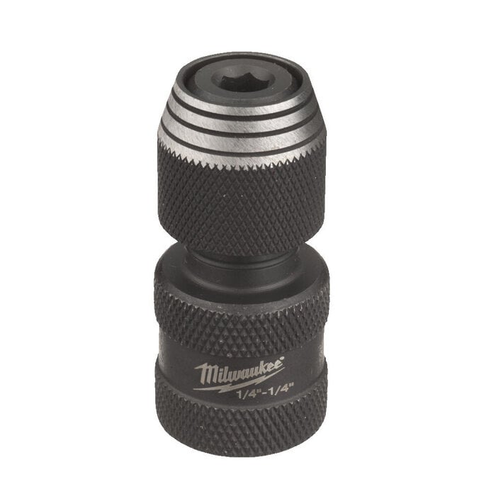 MILWAUKEE Dopadapter SHOCKWAVE 1/4 aandrijfvierkant - 1/4 Hex